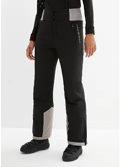Outdoor thermo skibroek met high waist en comfortband, waterdicht, straight, bonprix