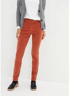 Stretch corduroy broek, slim fit, bonprix