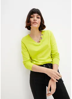 Longsleeve met eyelets, bonprix