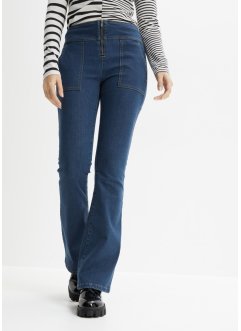 Flared jeans met ritsdetail, RAINBOW