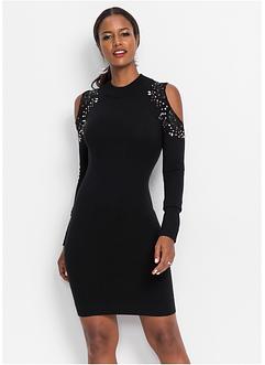Gebreide jurk met cut-outs, BODYFLIRT boutique