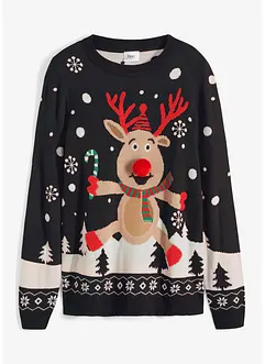 Kersttrui met ronde hals, bonprix