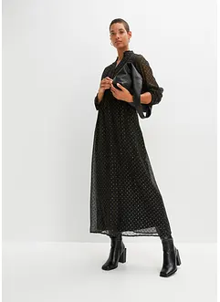 Maxi jurk met glitter, bonprix