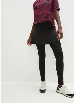 Corrigerende sportlegging met rok, cropped, bonprix