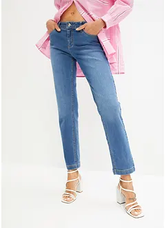 Mid waist stretch jeans, straight, bonprix