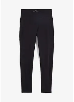 Ultrazachte sportlegging met zakken opzij, cropped, bonprix