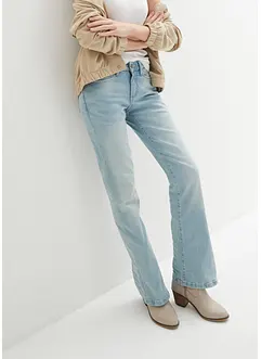 Stretch jeans mid waist, bootcut, bonprix
