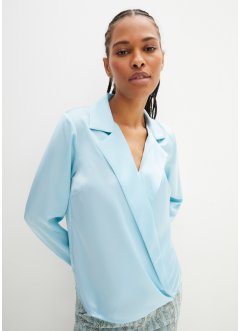 Satijnen blouse in wikkellook, bpc selection