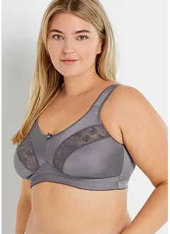 Steun bh zonder beugels met gewatteerde bandjes (set van 2), bonprix