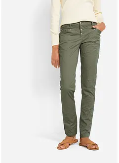 Stretch broek in crashed look, bonprix