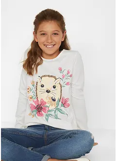 Longsleeve van biologisch katoen (set van 2), bonprix