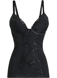 Corrigerende top met voorgevormde cups, medium corrigerend, bonprix