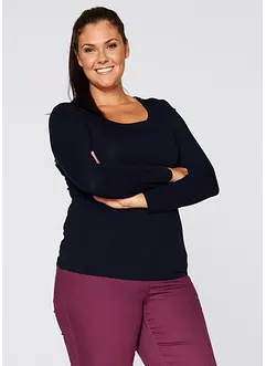 Longsleeve met ronde hals, bonprix
