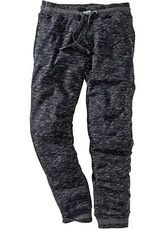 gemêleerde joggingbroek met geribde boorden, bonprix