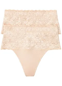 Corrigerende string (set van 2), medium corrigerend, bonprix