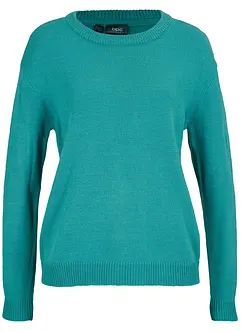 Gebreide trui met ronde hals, bonprix