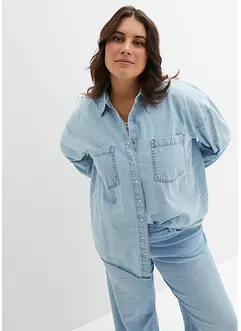 Oversized spijkerblouse, bonprix