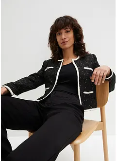 Bouclé blazer met glittergaren, bpc selection