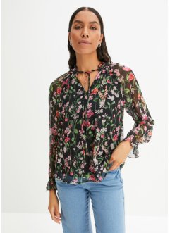 Gedessineerde blouse van gerecycled polyester, BODYFLIRT