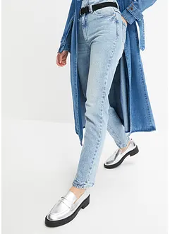 Straight jeans met high waist, low stretch, bonprix