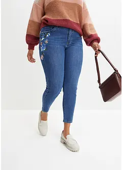 Skinny jeans met mid waist, bonprix