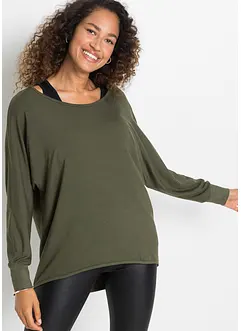 Longshirt en top in een viscosemix, bonprix