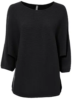 Geribde oversized trui van viscosemix, bonprix