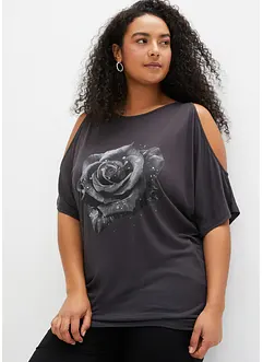 Cold shoulder shirt van viscose, bonprix