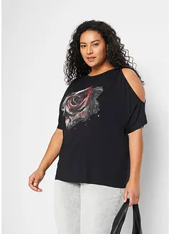 Cold shoulder shirt van viscose, bonprix