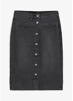 Spijkerrok met sierknopen, bonprix