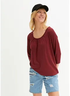 Oversized shirt in een viscosemix, bonprix