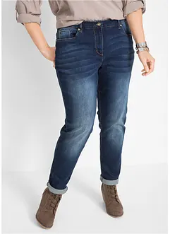 Stretch boyfriend jeans, mid waist, bonprix