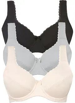 Beugel bh met biologisch katoen (set van 3), bonprix