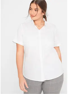 Stretch blouse van een katoenmix met korte mouwen, bonprix