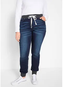 Boyfriend jeans mid waist met comfortband, bonprix