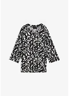 Shirt met ronde hals, 3/4 mouw, bonprix