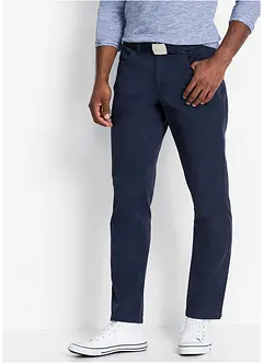 Regular fit twill broek van katoen, straight, bonprix