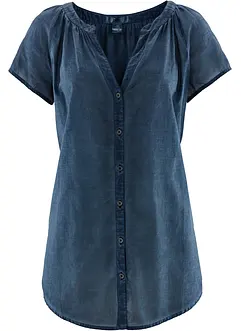 Cold dyed blouse van katoen, korte mouw, bonprix