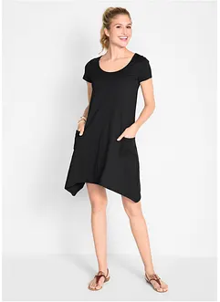 Korte, katoenen shirtjurk van slub garen, bonprix