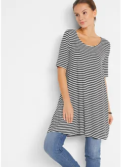 Lange shirt tuniek, korte mouw, bonprix