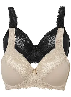 Minimizer bh met gewatteerde schouderbandjes (set van 2), bonprix