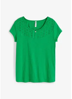 Shirt met broderie anglaise, bonprix