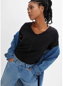 T-shirt van katoen-viscosemix, bonprix