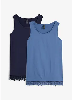 Top met kant (set van 2), bonprix