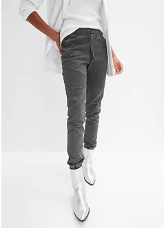 Broek met biker details, bonprix