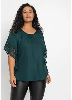 Blouse met kanten details, bonprix