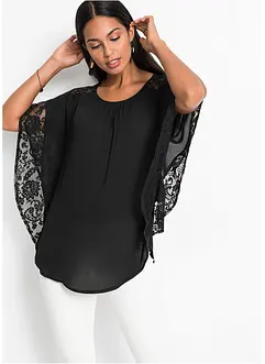Blouse met kanten details, bonprix