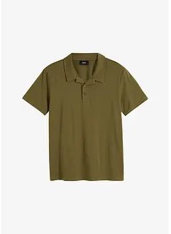 Poloshirt met resortkraag van biologisch katoen, korte mouw, bonprix