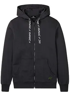 Sweatvest van biologisch katoen met capuchon, bonprix