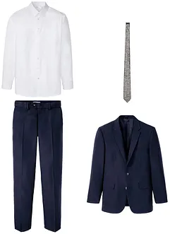 Pak met overhemd en stropdas, regular fit (4-dlg. set), bonprix